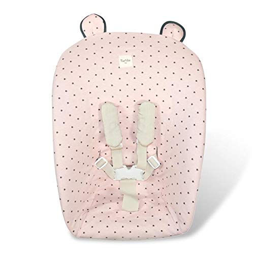 Fundas BCN® F130/4597 - Funda Stokke Tripp Trapp Newborn Set, de Algodón - Estampado Little Fun Peach