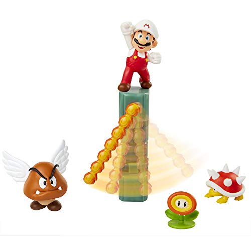 Funko- Set Diorama Castillo De Lava Super Mario Playset con Figuras, Color Round (400152)
