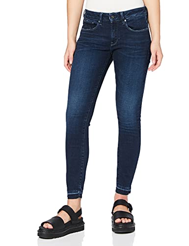 G-STAR RAW 3301 Mid Waist Ankle Skinny Jeans, Worn in Ultramarine C296-c236, 29W x 32L para Mujer