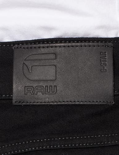 G-STAR RAW 3301 Mid Waist Skinny Jeans, Black (Pitch Black B964-A810), 29W / 32L para Mujer