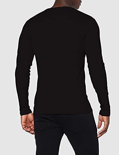 G-STAR RAW Base Round Neck Long Sleeve 1-Pack T-Shirt, Schwarz (Black 124-990), XX-Large para Hombre