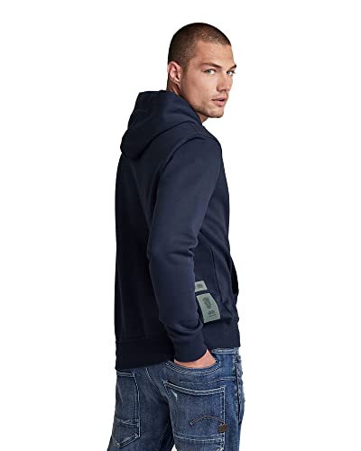 G-STAR RAW Hooded Sudadera con Capucha, Azul (Mazarine Blue A971-4213), XXL para Hombre