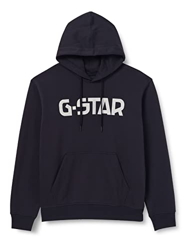 G-STAR RAW Hooded Sudadera con Capucha, Azul (Mazarine Blue A971-4213), XXL para Hombre