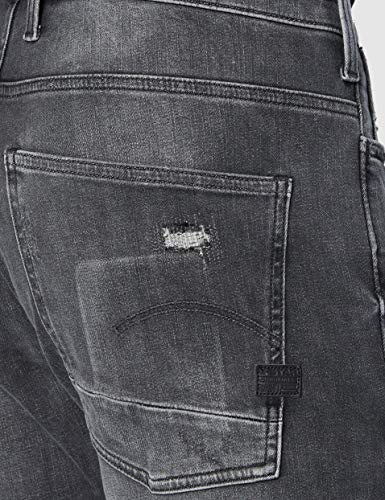 G-STAR RAW Motac 3D Slim Jeans, Vintage Ripped Basalt A634-b841, 29W / L32 para Hombre
