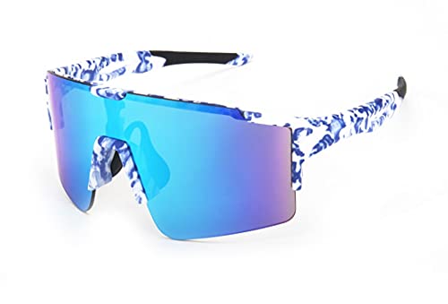 Gafas Sol Polarizadas Gafas de Ciclismo Hombre Mujer Gafas de Sol Deportivas Gafas para Ciclismo Bicicleta Running Deportes Correr Golf Beisbol Surf Conducción Esquiando Protección UV 400 Anti Viento