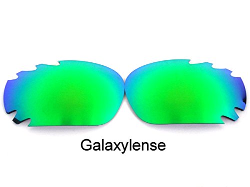 GALAXYLENSE Lentes de Repuesto para Oakley Racing Jacket Verde Esmeralda Color Polarizadas, Gratis ENVÍO y MANEJO - Verde Esmeralda, Regular