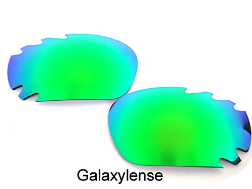 GALAXYLENSE Lentes de Repuesto para Oakley Racing Jacket Verde Esmeralda Color Polarizadas, Gratis ENVÍO y MANEJO - Verde Esmeralda, Regular