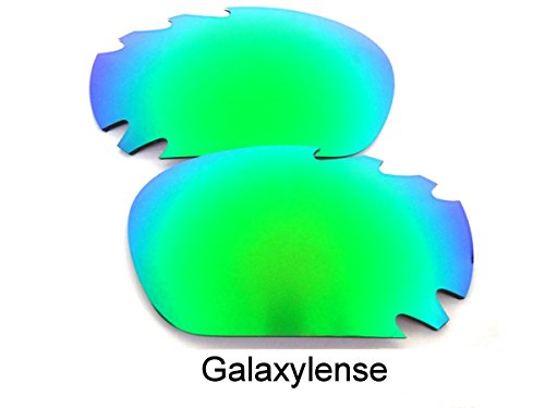 GALAXYLENSE Lentes de Repuesto para Oakley Racing Jacket Verde Esmeralda Color Polarizadas, Gratis ENVÍO y MANEJO - Verde Esmeralda, Regular