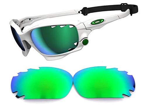 GALAXYLENSE Lentes de Repuesto para Oakley Racing Jacket Verde Esmeralda Color Polarizadas, Gratis ENVÍO y MANEJO - Verde Esmeralda, Regular