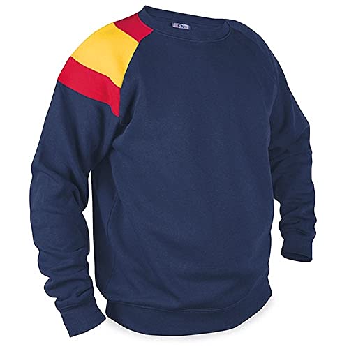 GARGOLA.ES OPERADORES DIGITALES Sudadera, Azul Marino, Unisex, Bandera de España, Tejido Extra Suave y Ligero con tecnología Polar Soft, Deportiva, Casual, Informal, Sudaderas, Jersey (XXL)