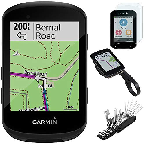 Garmin 010-02060-00 Edge 530 GPS Cycling Computer Bundle with Screen Protector, Scratch Resistant Tempered Glass, Bike Mount Edge GPS Series and 16-in-1 Multi-Function Bike Tool Kit