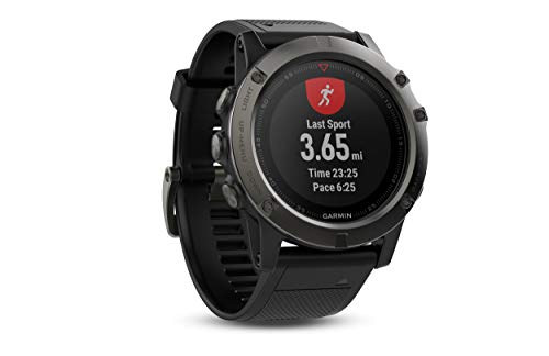 Garmin Fenix 5X Sapphire - Slate Gray with Black Band