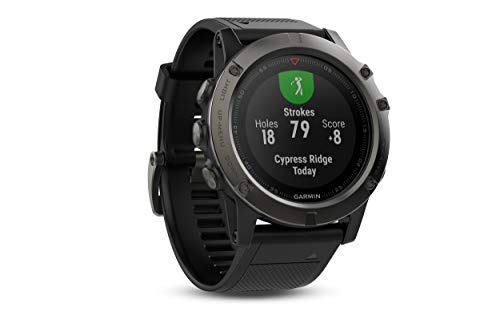 Garmin Fenix 5X Sapphire - Slate Gray with Black Band