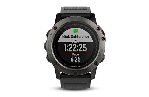 Garmin Fenix 5X Sapphire - Slate Gray with Black Band