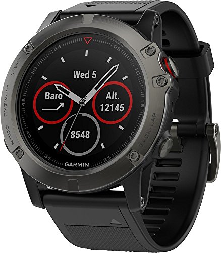 Garmin Fenix 5X Sapphire - Slate Gray with Black Band