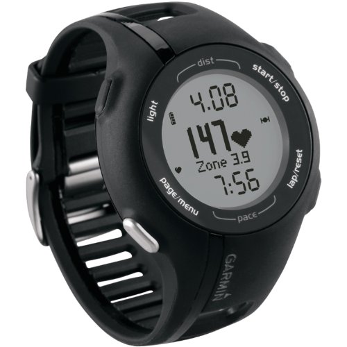 Garmin Forerunner 210 Black Sport Watch – Sport Reloj (Black, Water Resistant, IPX7, English, 52 x 30 Pixels, 25.4 x 25.4 mm (1 x 1))