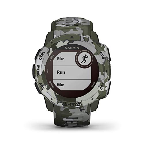 Garmin Instinct Solar Camo, Reloj GPS resistente con carga solar - Militar