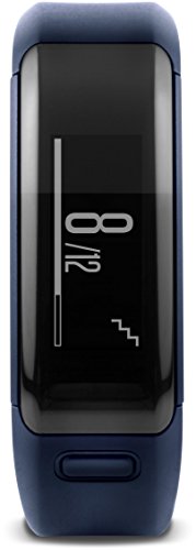 Garmin Vívosmart HR - Pulsera de actividad con pulsómetro integrado Garmin Elevate, color azul, talla M-L (Reacondicionado)