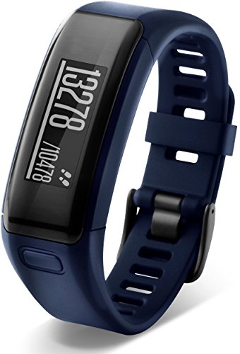 Garmin Vívosmart HR - Pulsera de actividad con pulsómetro integrado Garmin Elevate, color azul, talla M-L (Reacondicionado)