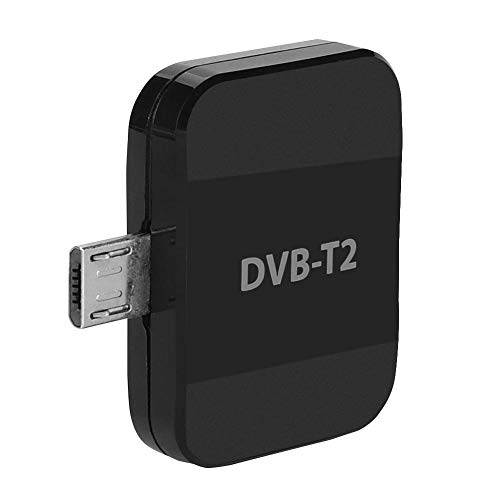 Garsentx Receptor de TV Digital, DVB-T2 HD TV Stick Receptor de TV Digital inalámbrico para teléfono Android, Tablet PC, portátil.