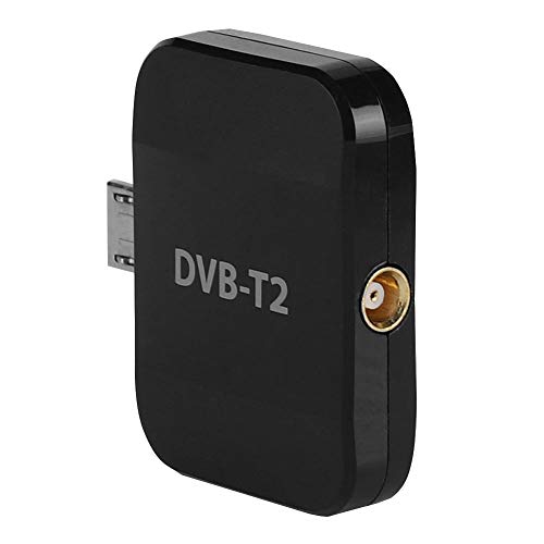 Garsentx Receptor de TV Digital, DVB-T2 HD TV Stick Receptor de TV Digital inalámbrico para teléfono Android, Tablet PC, portátil.