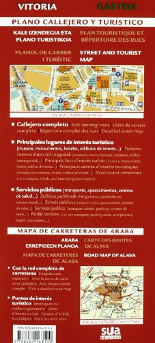 Gasteiz - Vitoria, plano callejero y turistico