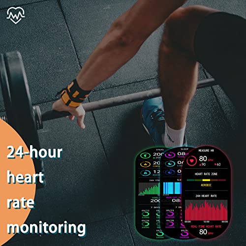 GaWear Smartwatch,Reloj Inteligente Hombre 1,28 Deportivos,Pulsera Actividad Reloj Sport con Pulsómetro Monitor de Sueño Monitores Calorías Podómetro IP68 Impermeable Negro Watch para Android iOS