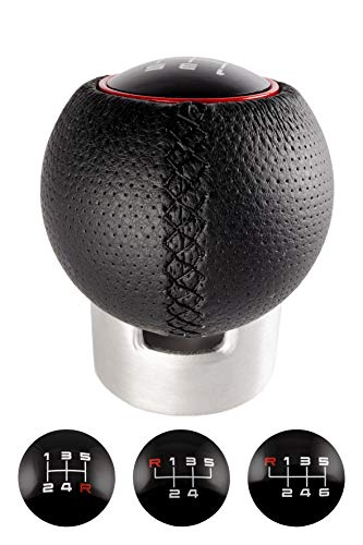 Gear Shift Knob Lazio Universal Black/Red SPARCO 5/6 speed