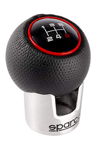 Gear Shift Knob Lazio Universal Black/Red SPARCO 5/6 speed