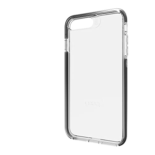 Gear4 Funda Transparente Piccadilly con protección Avanzada contra Impactos [Protegida por D3O], Diseño Delgado y Resistente para iPhone 7/8 Plus - Negra