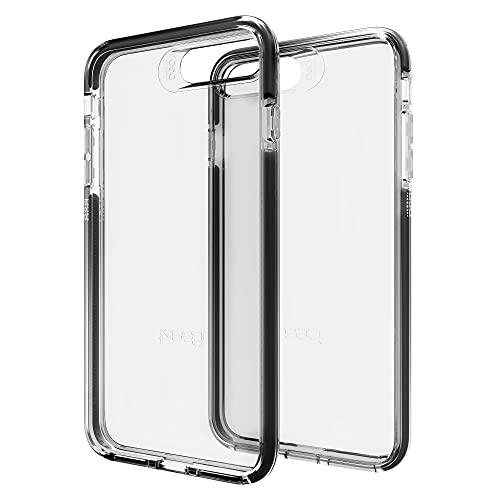 Gear4 Funda Transparente Piccadilly con protección Avanzada contra Impactos [Protegida por D3O], Diseño Delgado y Resistente para iPhone 7/8 Plus - Negra