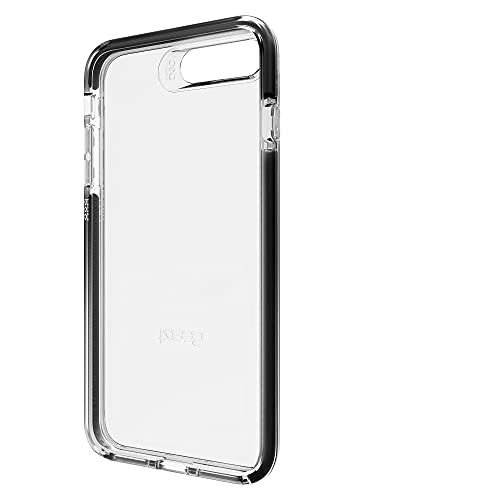 Gear4 Funda Transparente Piccadilly con protección Avanzada contra Impactos [Protegida por D3O], Diseño Delgado y Resistente para iPhone 7/8 Plus - Negra