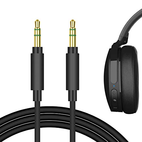 Geekria Cable de Audio para Auriculares Hesh 3, Hesh 2, Hesh, Crusher, Grind, Venue, Plantronics BackBeat Pro, PRO2, FIT 6100, Cable estéreo de Repuesto de 3,5 mm (1,7 m)