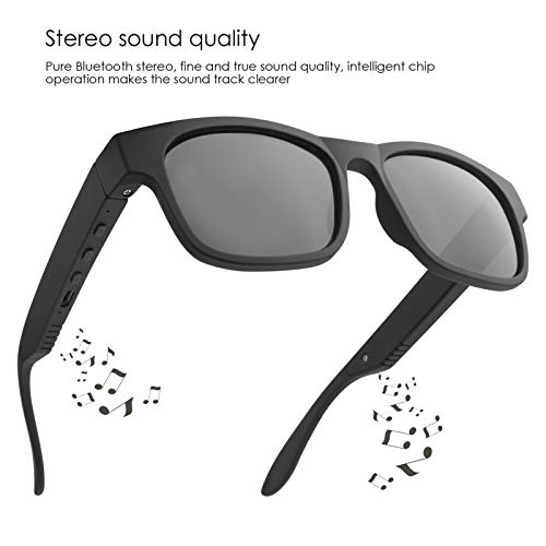 GELETE - Gafas de Sol inalámbricas con Bluetooth, para Hombres y Mujeres, con Lentes polarizadas, Resistentesal Agua IP7, para conectar teléfonos móviles y tabletas