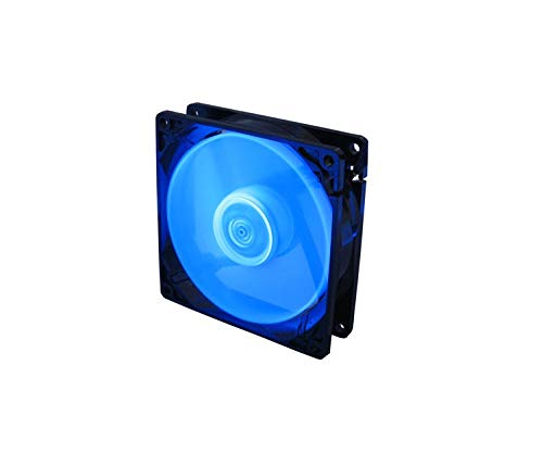 Gelid Solutions Slim 12 UV Blue - Ventilador de 120mm | Alto rendimiento mediante rodamiento hidrodinámico | Velocidad del ventilador 1500 rpm | 3 pines Molex | 12V.