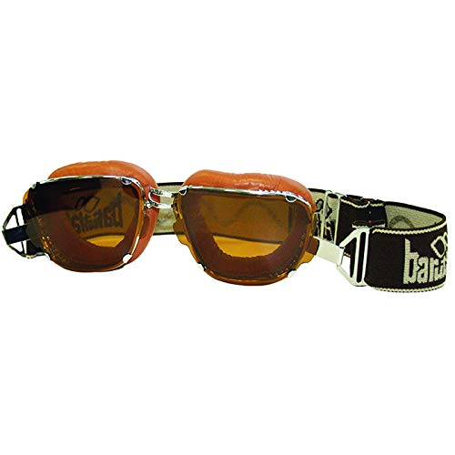 Generico Baruffaldi Inte 259 - Máscara de piel para moto cuero Talla única