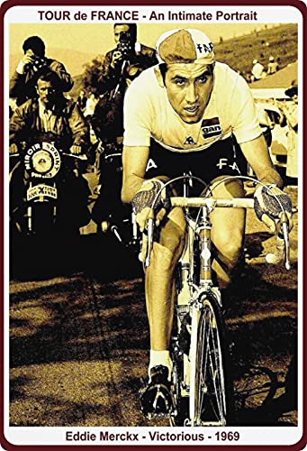Generisch Buddel-Bini Versand - Cartel Decorativo (Metal), diseño de Eddie Merckx 1969 Tour de France
