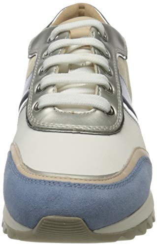 Geox D Tabelya A, Zapatillas Mujer, Azul (Lt Blue/White C0004), 36 EU