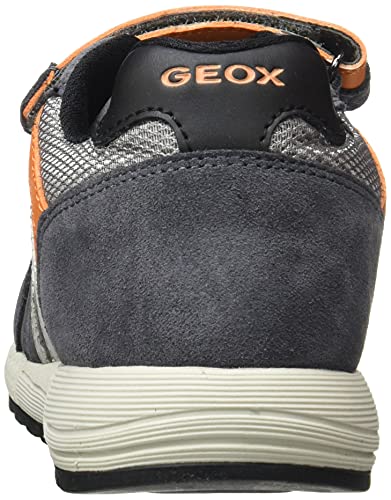 GEOX Junior Boy J ALBEN BOY SNEAKERS DK GREY/ORANGE_35 EU