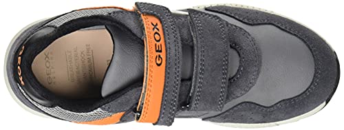 GEOX Junior Boy J ALBEN BOY SNEAKERS DK GREY/ORANGE_35 EU