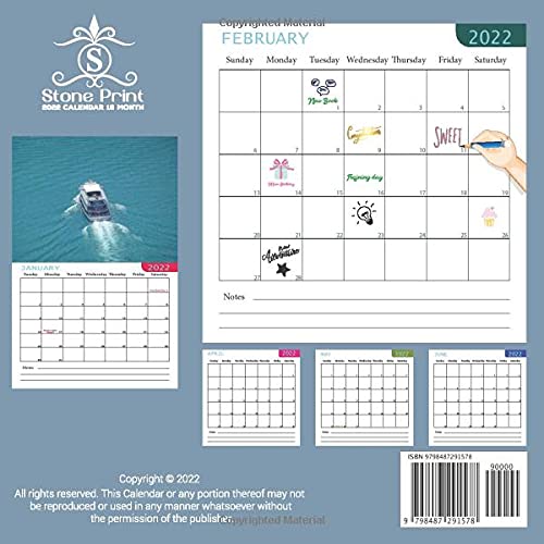 Giant Ferry Calendar 2022: 16 Month Squire Calendar 2022