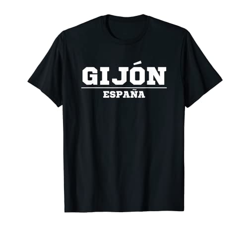 Gijón España Vintage Gijón Camiseta