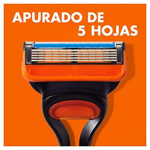 Gillette Fusion 5 Cuchillas de Afeitar Hombre, Paquete de 8 Cuchillas de Recambio