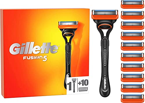 Gillette Fusion 5 Maquinilla de Afeitar Hombre + 11 Cuchillas de Recambio