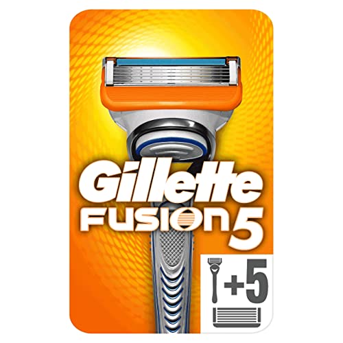 Gillette Fusion 5 Maquinilla de Afeitar Hombre + 6 Cuchillas de Recambio