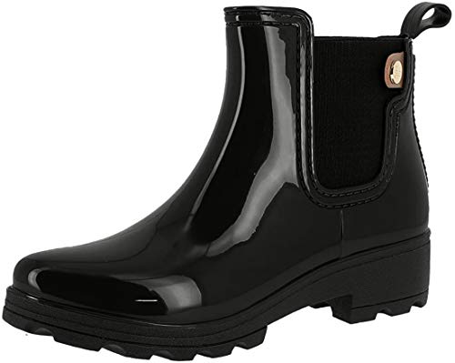 Gioseppo 40840, Botas de Agua Mujer, Negro Negro Negro, 37 EU