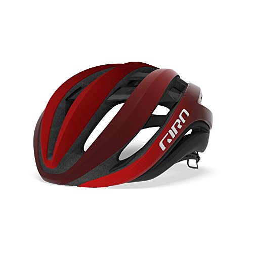 Giro - Aether MIPS - Casco de Carretera, Aether MIPS, Unisex Adulto, Color Mate Rojo Brillante/Oscuro, tamaño Small/51-55 cm