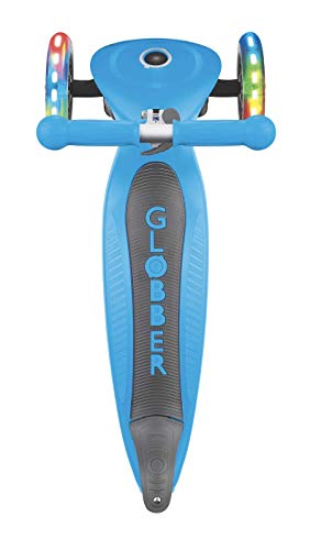 Globber - Primo plegable con luces, color azul, 101.