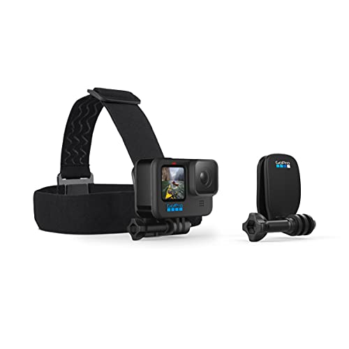 GoPro Headstrap + QuickClip - Pack de Accesorios para Cámara GoPro Hero, Color Negro