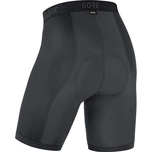 GORE WEAR C3 Mallas de ciclismo cortas para hombre con badana, L, negro